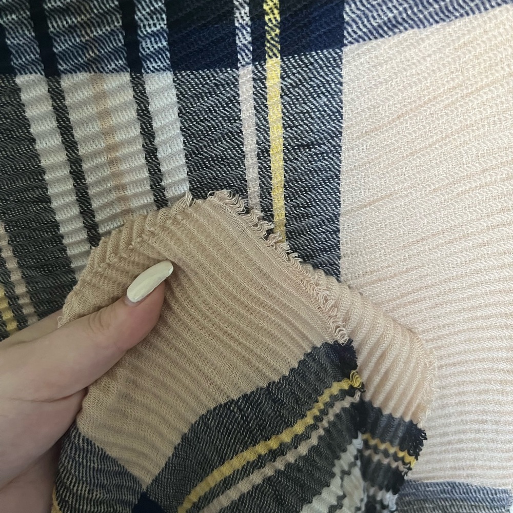 Plaid Blanket Scarf